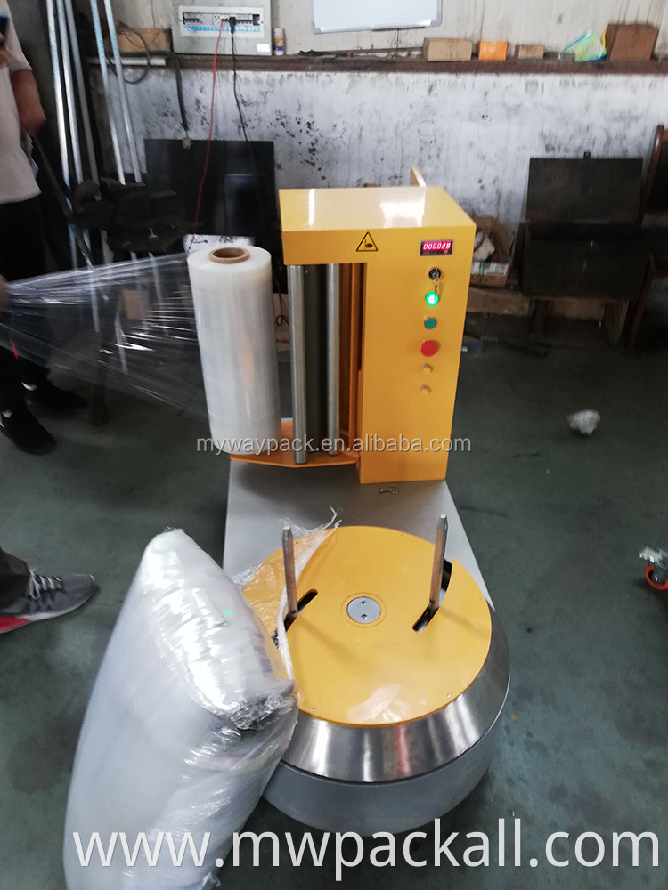 Hot sale Airport baggage wrapping machine for protecting baggage from Myway Machinery